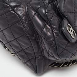 Pre Owned Chanel Black Leather CC Mini Backpack Is Back Backpack