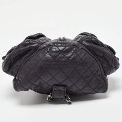 Pre Owned Chanel Black Leather CC Mini Backpack Is Back Backpack
