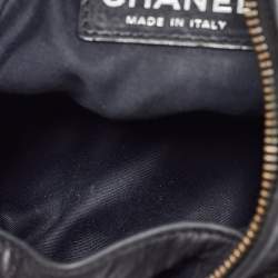 Pre Owned Chanel Black Leather CC Mini Backpack Is Back Backpack