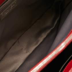 Pre Owned Chanel Red Quilted Caviar Leather Grand Shopper Tote