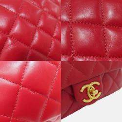 Pre Owned Chanel Lambskin Chain Shoulder Matelasse Bag