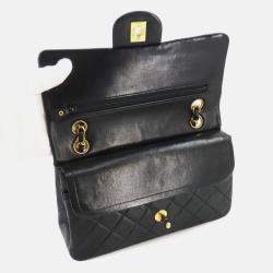 Chanel Black Leather Matelasse 23 Chain Shoulder Bag