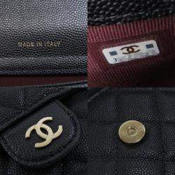 Pre Owned Chanel Caviar Skin Chain Shoulder Matelasse Bag
