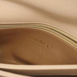 Chanel Beige Lambskin Matelasse Handbag