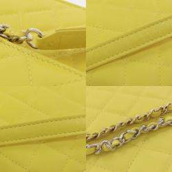Pre Owned Chanel Lambskin Chain Shoulder Bag