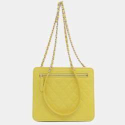 Pre Owned Chanel Lambskin Chain Shoulder Bag