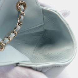 Chanel Blue Leather Matelasse Belt Bag