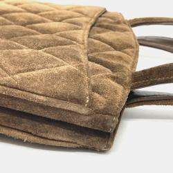 Chanel Brown cc Mark Bag Vertical Tote Bag