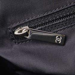 Chanel Black Pvc Canvas Coco Mark Paris Biarritz Tote Pm Bag