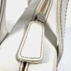 Chanel White Cc Mark Bag Vintage Mini Duffle Bag