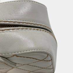 Chanel White Cc Mark Bag Vintage Mini Duffle Bag