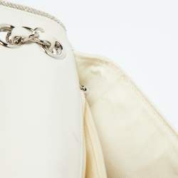 Chanel White Quilted Leather Elementary Chic Flap Bag