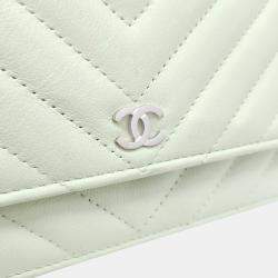 Pre Owned Chanel Chevron WOC Mini Crossbody Bag