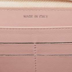 Chanel Pink Caviar Leather CC Timeless Zip Around Wallet