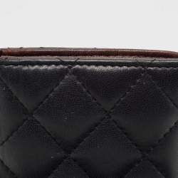 Chanel Black Quilted Leather Bifold Card Holder