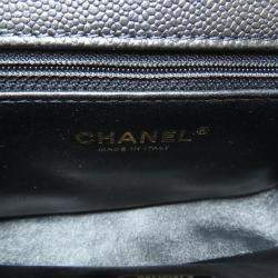 Pre Owned Chanel Caviar Skin Chain Shoulder Coco Mark Bag