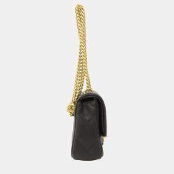 Pre Owned Chanel Caviar Skin Chain Shoulder Coco Mark Bag