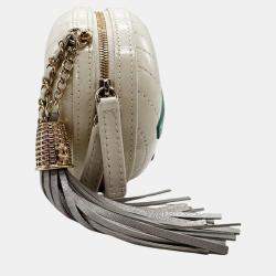 Pre Owned Chanel Off-White Multi-Color Gold Leather LA PAUSA Shoulder Bag