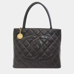 Pre Owned Chanel Caviar Skin Reproduction Tote Bag