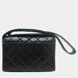 Pre Owned Chanel Black CC Mark bag shawl Shoulder Bag