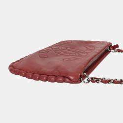 Pre Owned Chanel Red 10A Chain Shoulder Bag