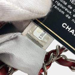 Pre Owned Chanel Red 10A Chain Shoulder Bag