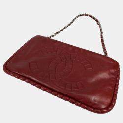 Pre Owned Chanel Red 10A Chain Shoulder Bag