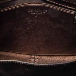 Chanel Metallic Bronze Quilted Leather Classic Flap Shopping Tote