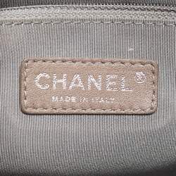 Pre Owned Chanel Blue Glazed Leather Modern Chain Camera Bag