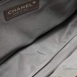 Pre Owned Chanel Blue Glazed Leather Modern Chain Camera Bag