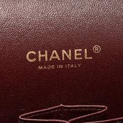 Pre Owned Chanel Black Quilted Caviar Leather Maxi Classic Double Flap Bag