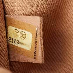 Pre Owned  حقيبة شانيل دوفيل بولر كانفاس وردي