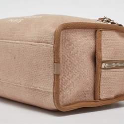 Pre Owned  حقيبة شانيل دوفيل بولر كانفاس وردي