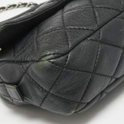 Chanel Black Quilted Leather Medium Soft Easy Flap Bag