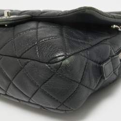 Chanel Black Quilted Leather Medium Soft Easy Flap Bag