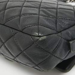 Chanel Black Quilted Leather Medium Soft Easy Flap Bag