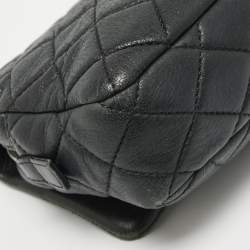 Chanel Black Quilted Leather Medium Soft Easy Flap Bag