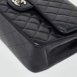 Chanel Black Quilted Leather Medium Classic Double Flap Bag