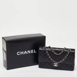 Chanel Black Quilted Leather Medium Classic Double Flap Bag