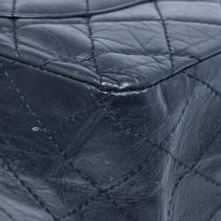 Chanel Navy Blue Quilted Aged Leather 227 Reissue 2.55 Flap Bag