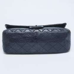 Chanel Navy Blue Quilted Aged Leather 227 Reissue 2.55 Flap Bag