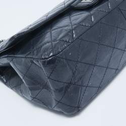 Chanel Navy Blue Quilted Aged Leather 227 Reissue 2.55 Flap Bag