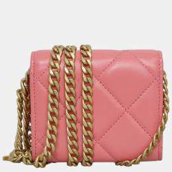 Chanel CC Charms Flap Card Holder on Chain