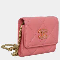 Chanel CC Charms Flap Card Holder on Chain