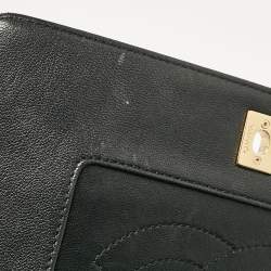 Pre Owned Chanel Black Quilted Leather Mademoiselle Vintage Flap Bag