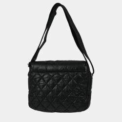Chanel Black Nylon Coco Cocoon Shoulder Bag