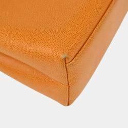Chanel Orange Calfskin Handbag