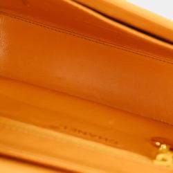 Chanel Orange Calfskin Handbag