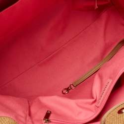 مملوكة مسبقًا Chanel Multicolor Raffia and Leather Large Stripe Deauville Tote