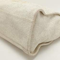 Chanel Cream Tweed and Leather Deauville Tote